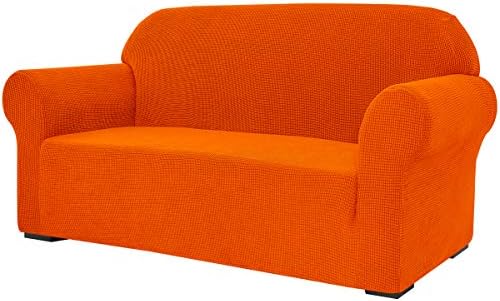 SU SUBRTEX Thickened Stretch Sofa Cover 1 Piece Covers for Living Room Soft Furniture Protector for Kids/Dogs Washable Couch Slipcovers(Chair,Blue)