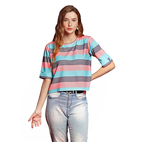 Image of GRECIILOOKS T Shirt for Women | Women T Shirt | T Shirt Women | Casual Loose Fit | Oversized T Shirt for Women | T-Shirt for Women