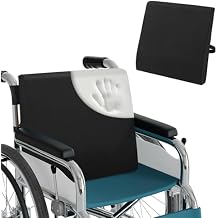 BALAPET Wheelchair Back Cushion,3.5 Thick Wheelchair Cushions Ergonomic Design Foam Support Lumbar Pillow for Long Sitting Reduce Back Pressure Essential Wheelchair Accessory