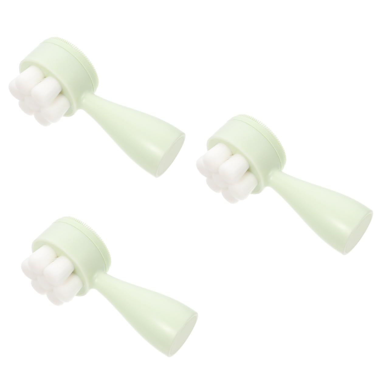 FRCOLOR Cepillo Facial De Limpieza Profunda De 3 Piezas Cepillo De Limpieza Facial Doble Para Todas Las Edades.