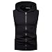 APAELEA Herren Tank Tops Ärmellose Hoodie Sommer Bodybuilding Fitness Muskelshirt Sportweste,Schwarz1,XL