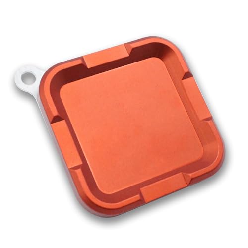 Mag Grab® Plus - Compact Magnetic Fly Holder/Fly Patch & Organizer for Fly Fishing Vest, hat, Waders and Fishing Packs (Orange)