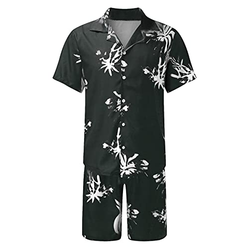 Roupa de verão para uso externo tamanho pijama de duas peças masculino AndHome grande terno masculin