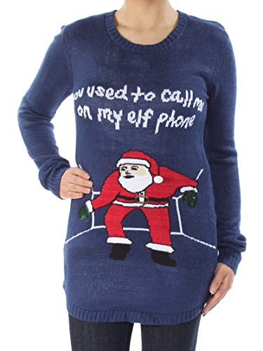 Planet Gold Juniors Embellished Holiday Sweater