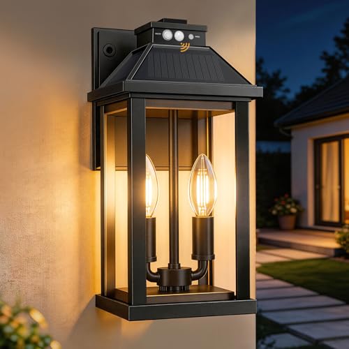 HelpLand Solar Wall Lantern with 3 Modes