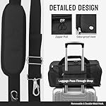 Gym Bag for Men & Women with Shoe Compartment & Wet Pocket, 31L Water Resistant Sports Duffle Bag with Quick-Access Pouch,Multi-Purpose Weekender Overnight Bag - Image 3