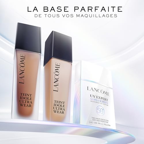 Lancôme - UV Expert Supra Screen Fluide Anti-Photovieillissement - Soin du Visage 3-en-1 Anti-Rides, Anti-Taches, Haute Protection Solaire SPF 50+, Base de Maquillage - 40ml - Fabriqué en France
