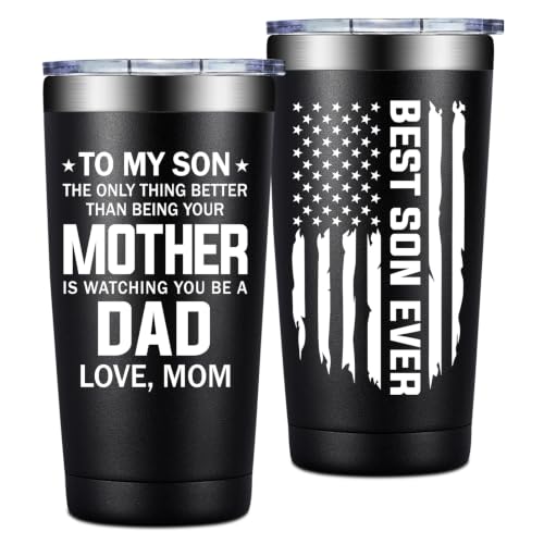 Grifarny Son Gifts from Mom - To My Son Tumbler Cup 20 oz