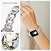 Compatible with Apple Watch SE Series 8 Series 7 6 5 4 3 2 1 Strap 45mm 44mm 42mm 41mm 40mm 38mm Ultra 49mm Women's Metal Linked Watch Band Steel Chain iWatch Gold Bracelet (42mm44mm45mm49mm, A-