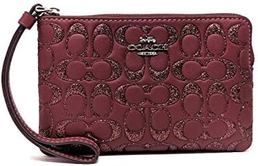 maroon coach wallet