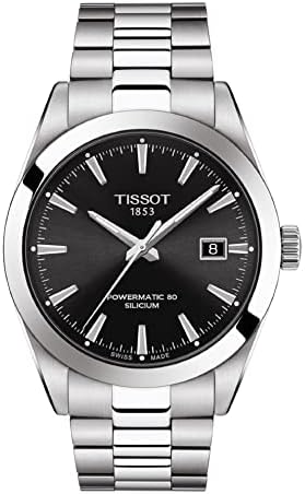 TISSOT(ティソ) 正規輸入品 ジェントルマン 腕時計 40mm ブラック文字盤 T1274071105100