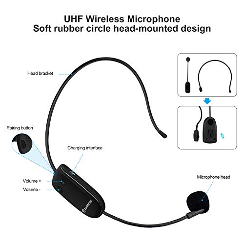 ZOWEETEK-Original-Voice-Amplifier-for-Teachers-with-2-Microphones-Wireless-Voice-Amplifier-Microphone-Headset-Portable-Speaker-Megaphone-for-Classroom-Training-Teaching-Yoga-Meeting-Speech