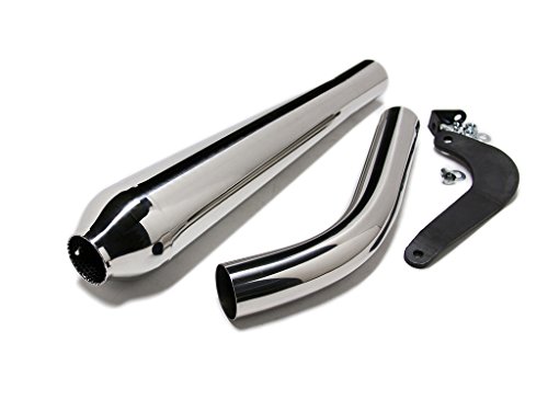 Amazon | MOTOR ROCK SR400/500用 2%er ラウンドメガホンマフラー
