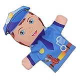 BESPORTBLE Interaktives Geschichtenerzählen Handpuppen Spielzeug Für Junge Mädchen Plüsch Polizei Fingerpuppe Für Kreative Erzählstunden Drinnen Und Draußen