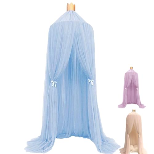 ESUPPORT Princess Bed Canopy Dome Lace Mosquito Net Play Tent Hanging Home Decoration Netting Curtains Reading Nook for Indoor Outdoor