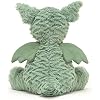 Jellycat Fuddlewuddle Dragon Stuffed Animal, 9 inches - Mythical Plush Toy - Classic Children's Gift