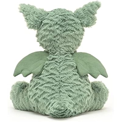 Jellycat Fuddlewuddle Dragon Stuffed Animal, 9 inches - Mythical Plush Toy - Classic Children's Gift