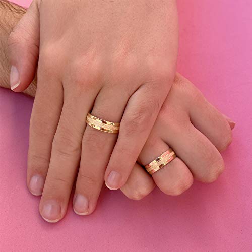 Aliança de Casamento 6mm Ouro 18k Revestida 10 gramas