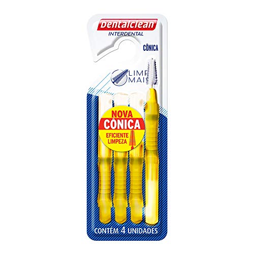 Escova de Dentes Interdental Cônica Macia- Para Limpeza Entre os Dentes e a Gengiva, Arame Revestido