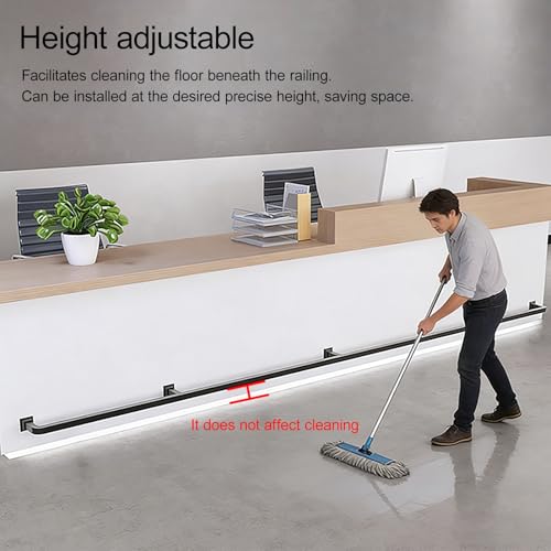 Tube carré en acier inoxydable 120cm pour repose pied de bar et loft - 6