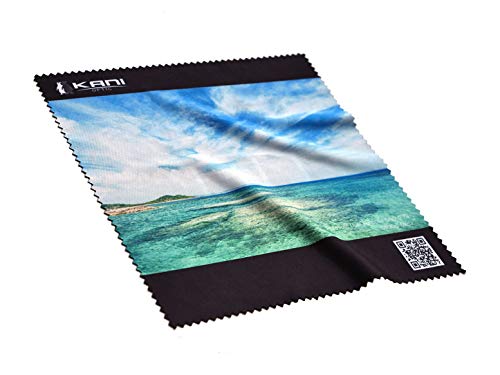KANI クリーニングクロス レンズクロス 「Koji Ueda Model」 17×17cm 洗濯可能 メンテナンス用品 極細繊維 マイクロファイバー ポリエステル製 806260