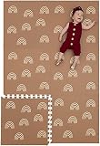 CHILDLIKE BEHAVIOR Baby Play Mat- Play Pen Tummy Time Mat & Crawling Mat Foam Play Mat for Baby with