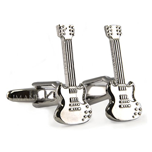 Preisvergleich Produktbild Massivem Korpus Style Gitarre Manschettenknöpfe in Geschenkbox