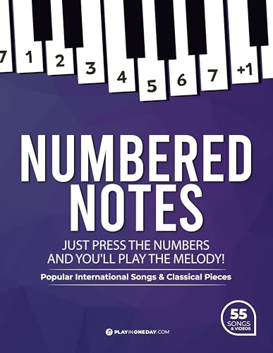 Numbered Notes. Popular International Songs & Classical Pieces + videos: Just press the numbers and you'll play the melody!
