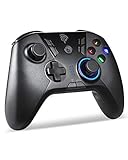 【Hohe Kompatibilität】 Der kabellose Gamepad funktioniert mit PS3, Nitendo Switch und PC; Achtung: Für Android-Geräte mit der Version 5.0 von Android oder allen anderen Versionen sowie auf Smartphones und Tablets, die die OTG-Funktion unterstützen, muss der Spielsimulator für Spiele heruntergeladen werden, nur durch diese Spielsimulatoren kann das Spiel perfekt kontrolliert werden