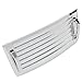 KUAFU Hood Vent Compatible with 2006-2010 Hummer H3 H3T Hood Louver Hood Deck w/Handles Silver Air Vent Grille Chrome Moulding Trim