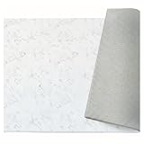 GU MODE プレイマット 抗菌 ベビープレイマット もちもち シームレス リバーシブル PVCマット 床暖房対応 厚手 1.1cm 両面使用 防音 赤ちゃん 手入れ簡単マット 防水 防音 大判おしゃれ (マーブル, 140x200x1.1cm)