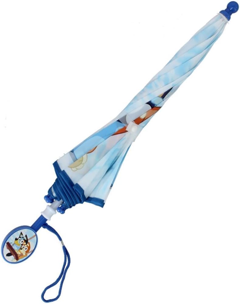Bluey Stick Umbrella with Clamshell Handle 21"", Small, White