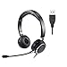 Cuffie - Cuffie USB Cablate con Microfono con Antirumore per PC Computer PC Laptop Cuffiette On Ear, per Call Center Skype Chat Conference Call Videoconferenza Ufficio