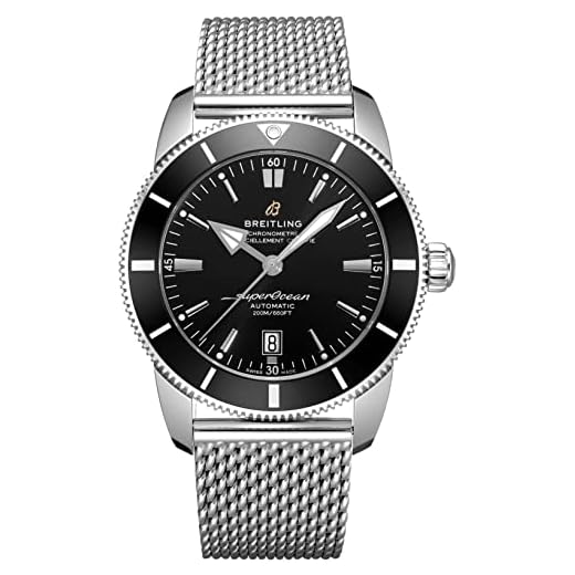 Breitling Superocean Heritage II AB2020121B1A1 - Reloj automático para hombre con esfera negra, Tono-plateado, 46 mm, Moderno