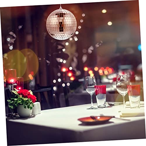 Adorno colgante para árbol de Navidad Holibanna, bola espejada reflectante para fiestas, bodas y celebraciones, decoración festiva para eventos navideños miniatura 5