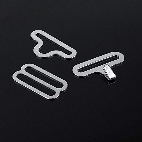 - 50 Set Di Cravatte Con Fiocco Regolabile In Metallo, Cravatta, Gancio, Reggiseno, Cinghia Di Cravatta Con 3 Tipi Di Capelli, 20 Mm (Id) - 5