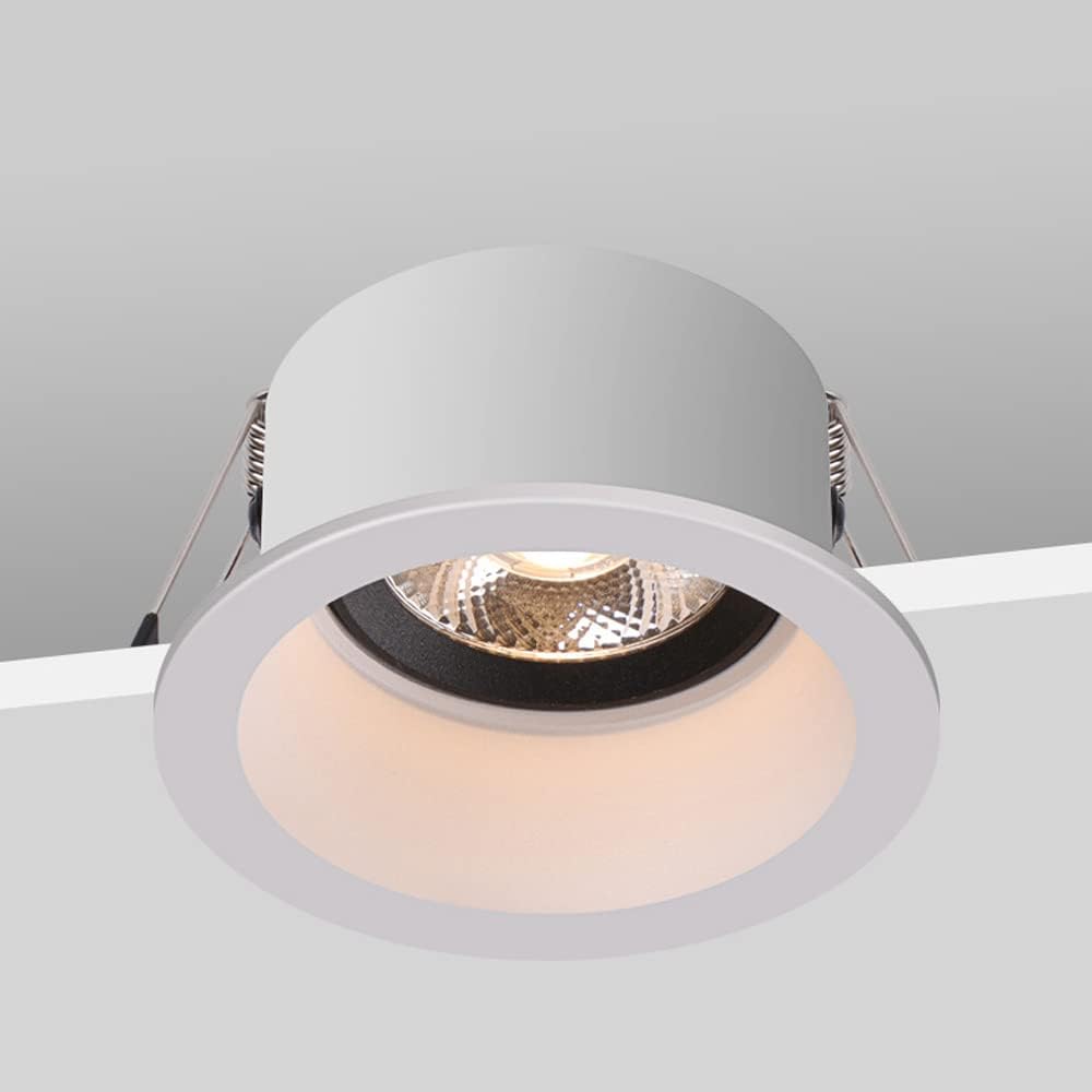 2-4 Inch Gimbal Recessed Lighting 5-24W Canless Wafer Downlight 3000K/4000K/6000K Selectable Adjustable Angle Wafer Light Spotlights