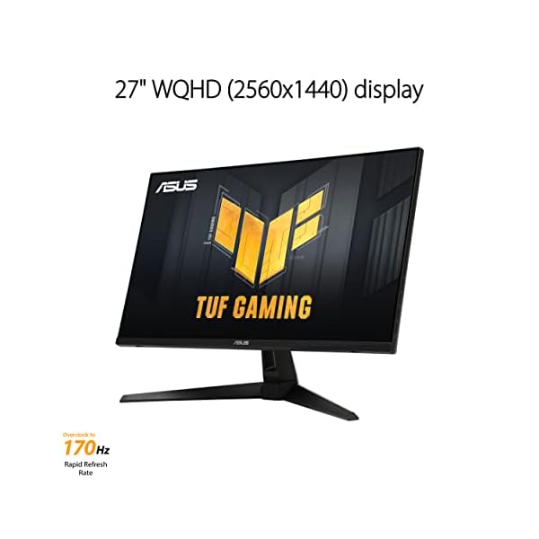 ASUS TUF Gaming VG27AQA1A 27" WQHD, Overclock 170Hz, Freesync Premium, 1ms - Image 3