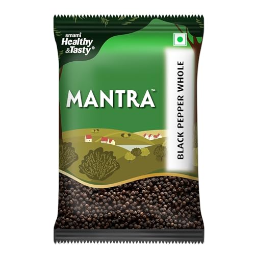 Image of Emami Healthy & Tasty Mantra Black Pepper /Kali Mirch Whole, Natural, No Added Colour & Preservatives 100g