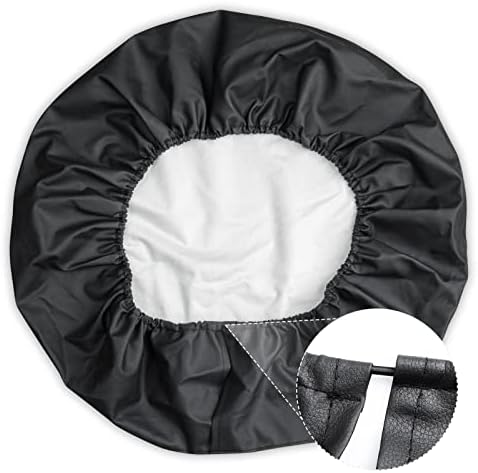 Spare Tire Cover for RV Trailer, Waterproof Leather Wheel Cover - 1