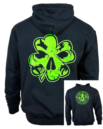 Demons Behind Me Clover Black Hoodie - Unisex