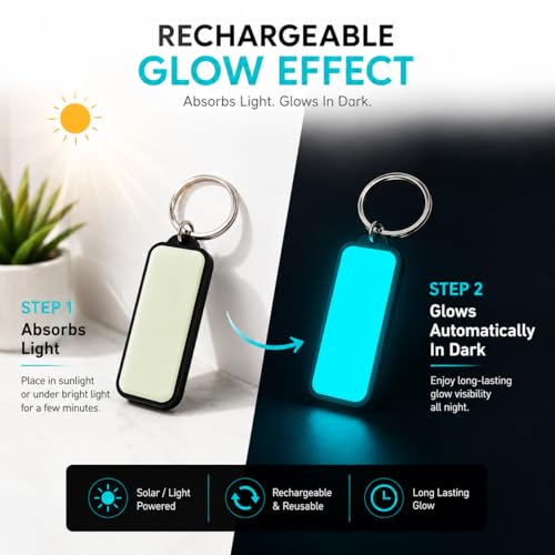 Image of Mi Glow Store Glow in Dark Keychain for Bike Men | Gift for Man | Bike Accessories | Charges in Light Glows in Dark | Key chain for Bike