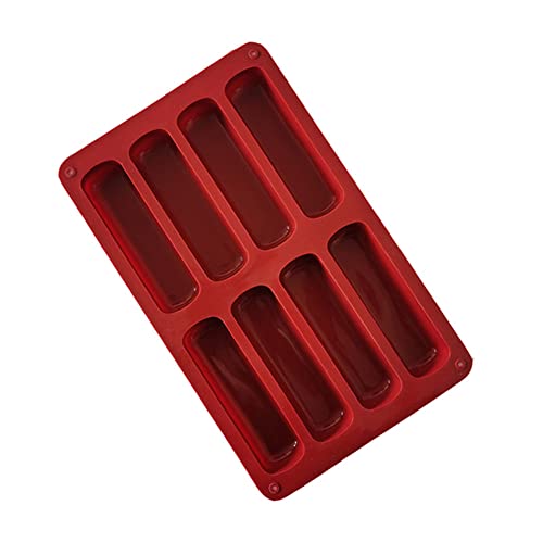 1 Piezas Moldes de Silicona, Molde de Silicona para Galletas, Antiadherente Moldes de Silicona, Barra de Silicona Moldes, para Barritas Energéticas, Muesli, Bombones, Pasteles, Pan