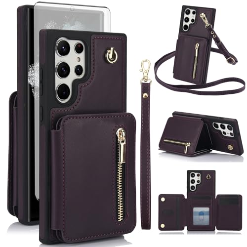 Protection Samsung S22 Ultra 5G RFID étui portefeuille fente carte bleu