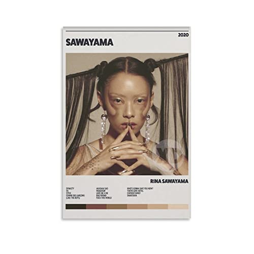 Rina Sawayama - Sawayama Poster 2 Canvas Poster Bedroom Decor Sports Landscape Office Room Decor Gift Unframe-style12x18inch(30x45cm)