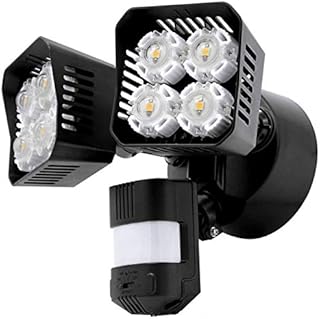 SANSI Motion Sensor Outdoor Security Light, 36W Adjustable Motion Activated LED Security Light, 3600Lumen 5000K IP65 Waterproof External Sensor Light for Garage Garden Doorways Backyard