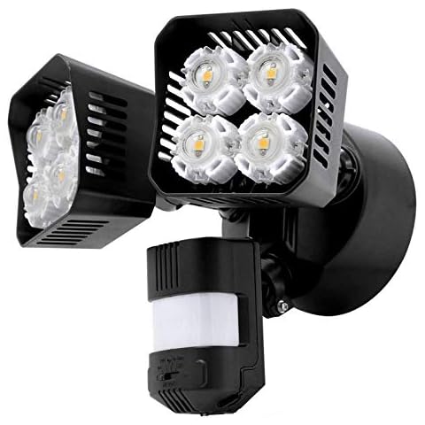 SANSI Motion Sensor Outdoor Security Light, 36W Adjustable Motion Activated LED Security Light, 3600Lumen 5000K IP65 Waterproof External Sensor Light for Garage Garden Doorways Backyard Cover