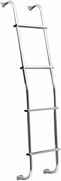 Surco 103H Aluminum 4-Step Van Ladder, Hook-Over Rear Door Mount, Fits Chevy GMC Dodge Vans, 250 lb Capacity, Made in USA