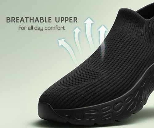 Image of Kraasa Walking Shoes for Men Height Increasing Sports Shoes Ultra Grip Soft Sole Gym Shoes Workout Lightweight Running Shoes for Men