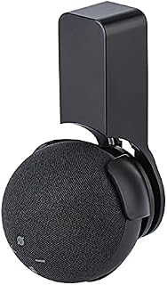 Xbnmex Echo dot Wall Mount Holder for Dot 4rd Generation Smart Speaker, Enhanced Sound Quality, Cable Management without Screws, Dot Stand Accessories Designed (Black)